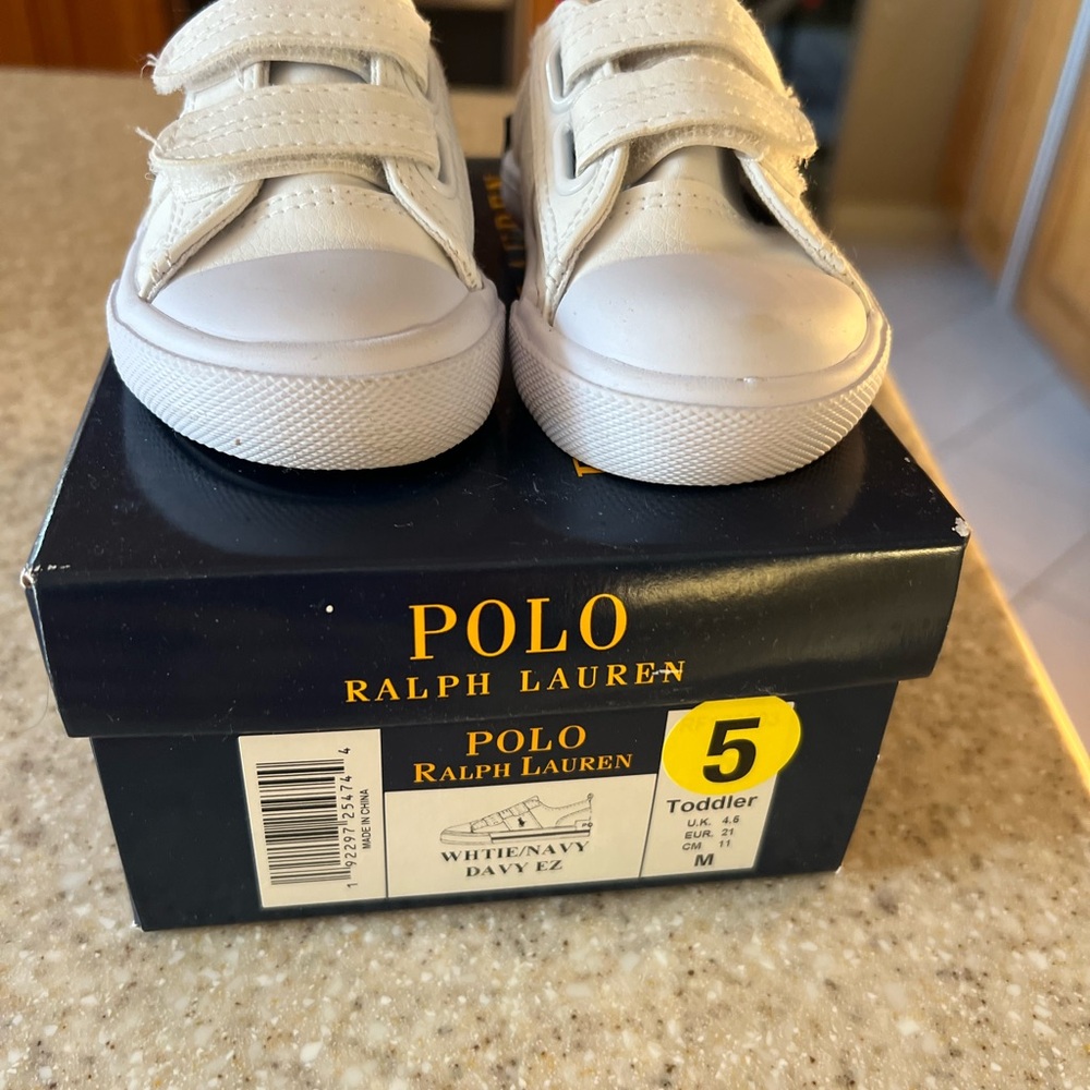 Polo by Ralph Lauren Kids White Sneakers